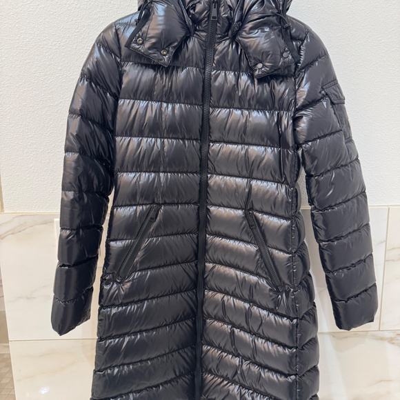 **NEW $2100 Moncler Black Moka Long Hooded Puffer Jacket 100% Authentic Size 2** - Picture 15 of 15